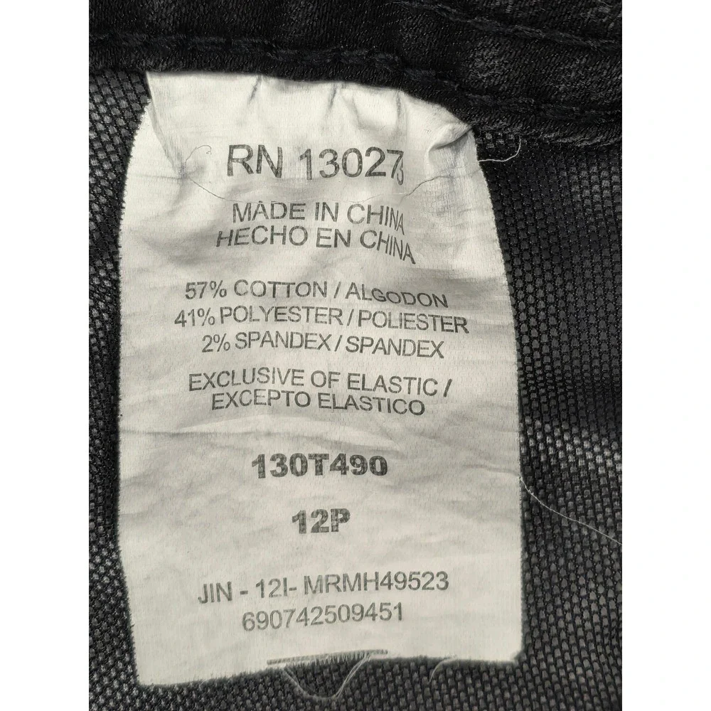 Riders by Lee Black Bootcut Jeans Womens 12P Mid Rise‎ Stretch Denim 130T490